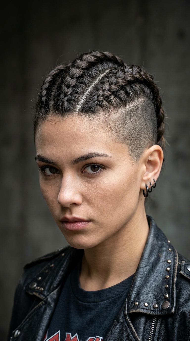 Triple Braided Mohawk Hybrid