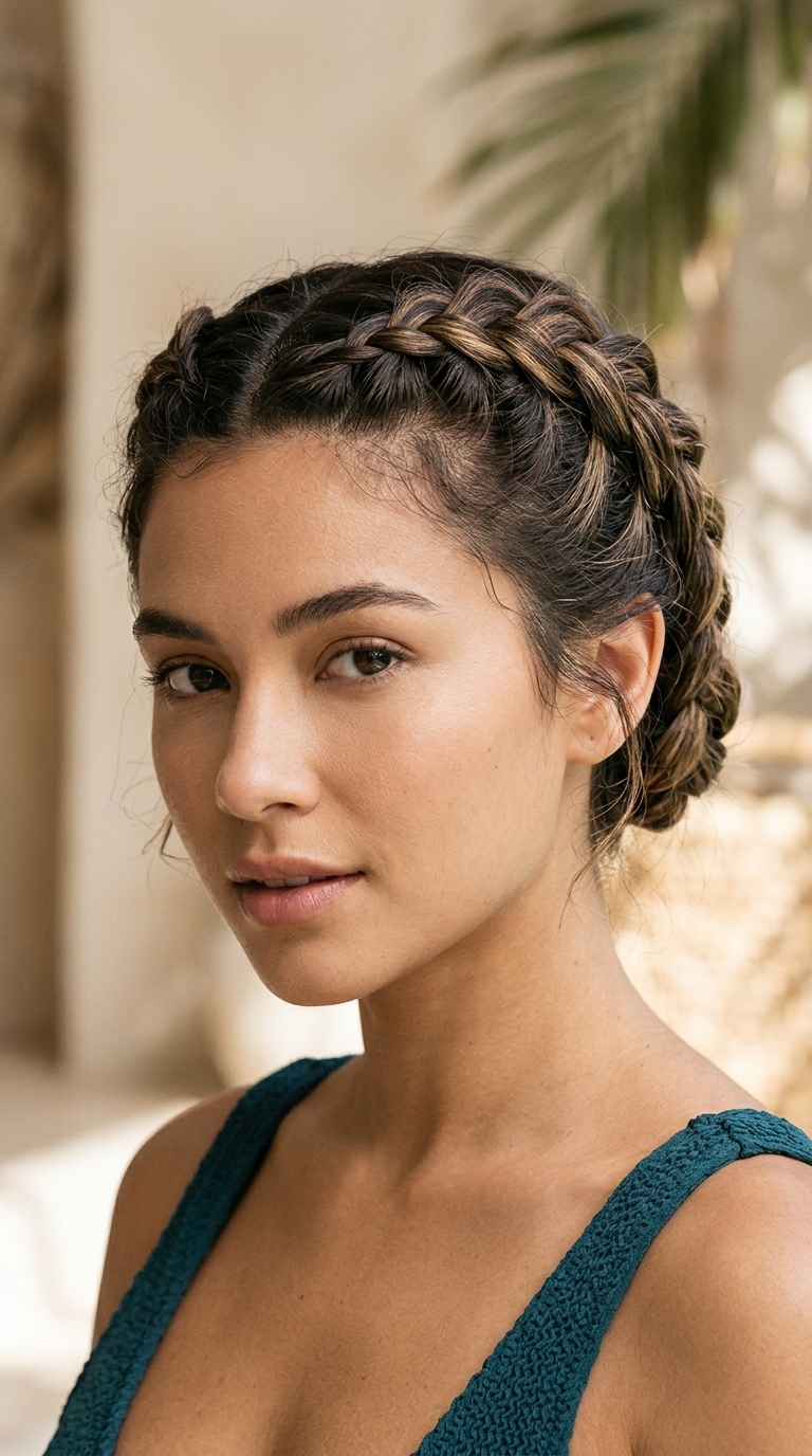 Triple Dutch Braided Crown