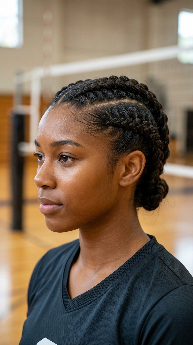 Triple Dutch Mohawk Braids