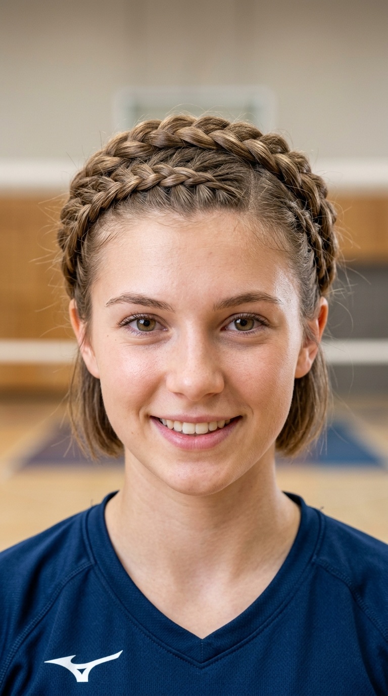 Triple French Braid Crown