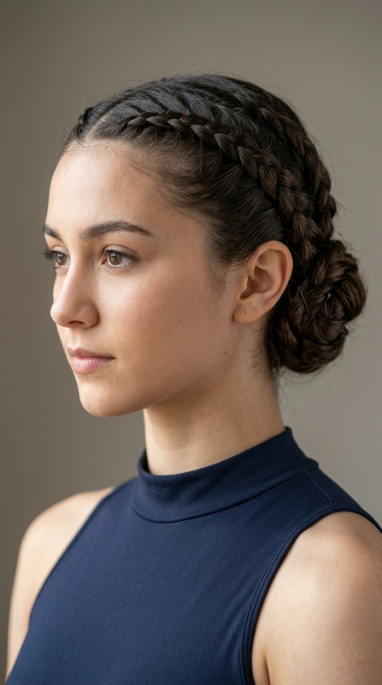 Triple French Braid Updo