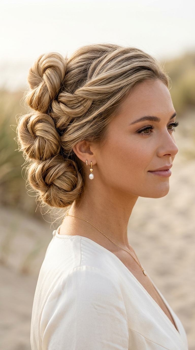 Triple Knotted Updo