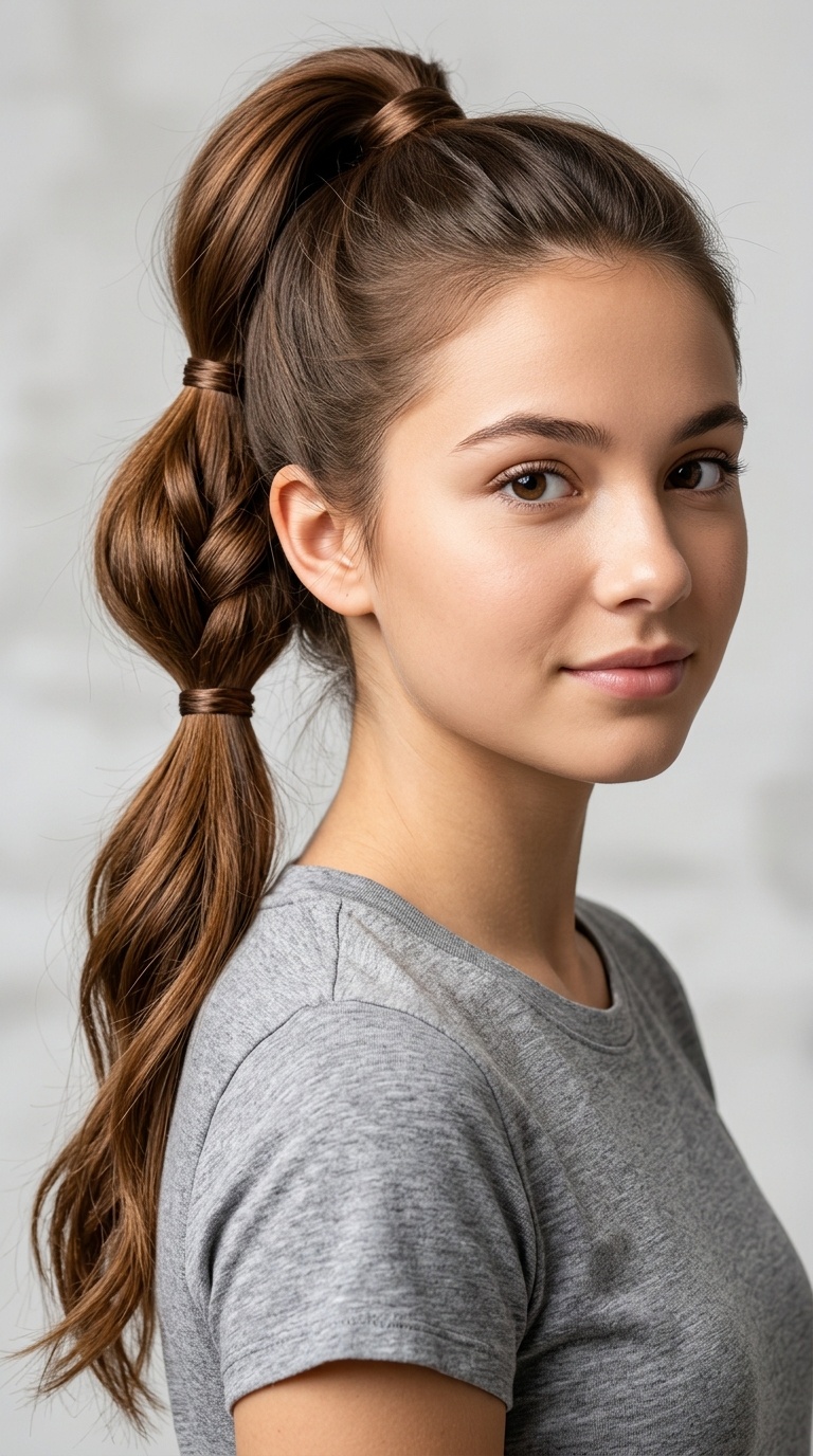 TRIPLE PONYTAIL CASCADE