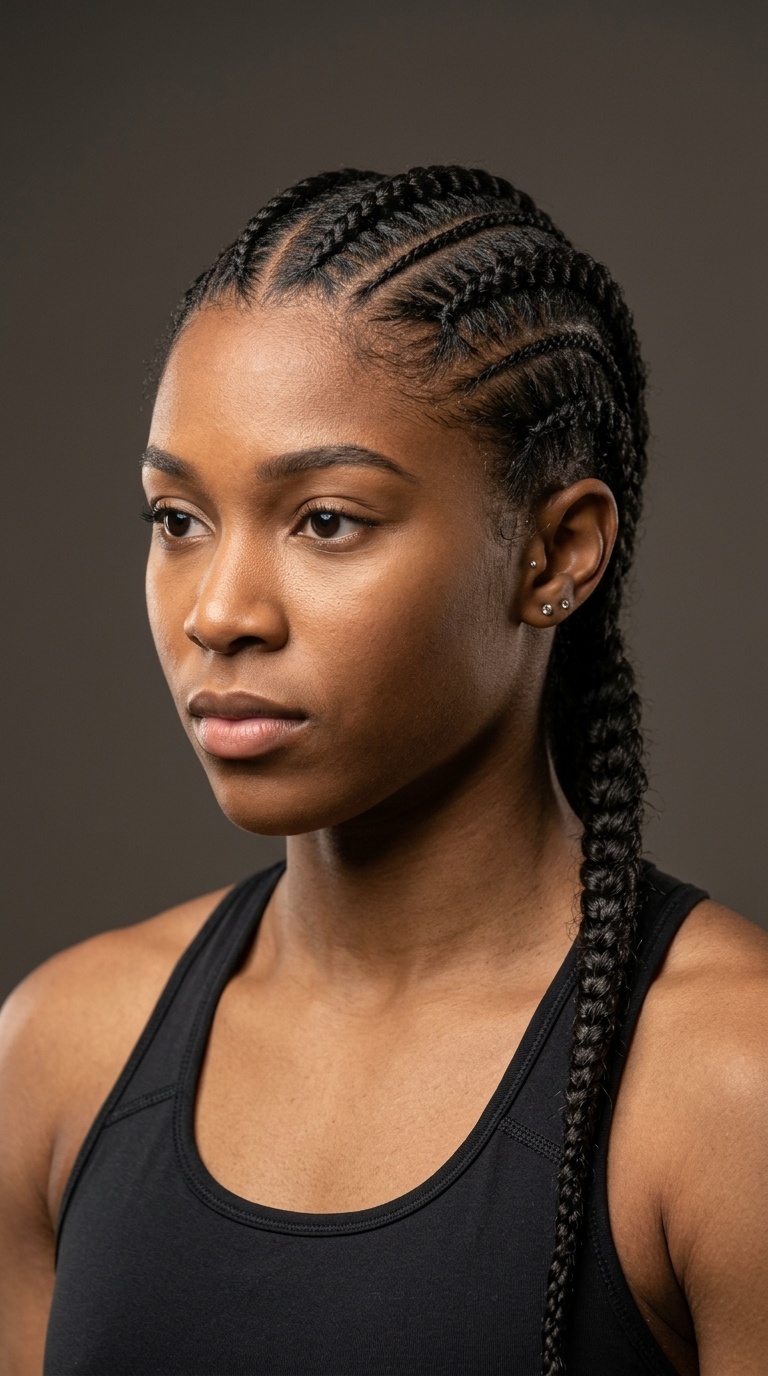 Triple Row Braids