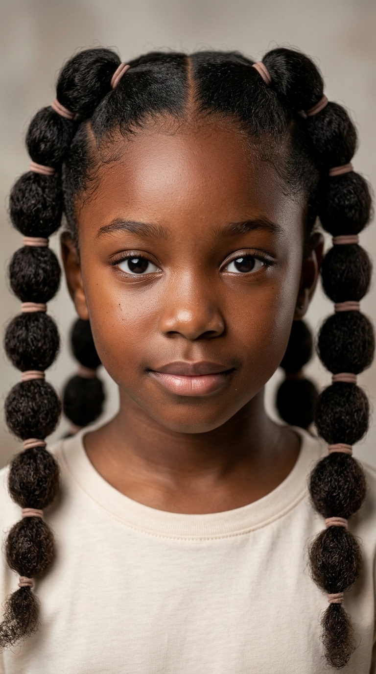 Triple Sectioned Bubble Braids