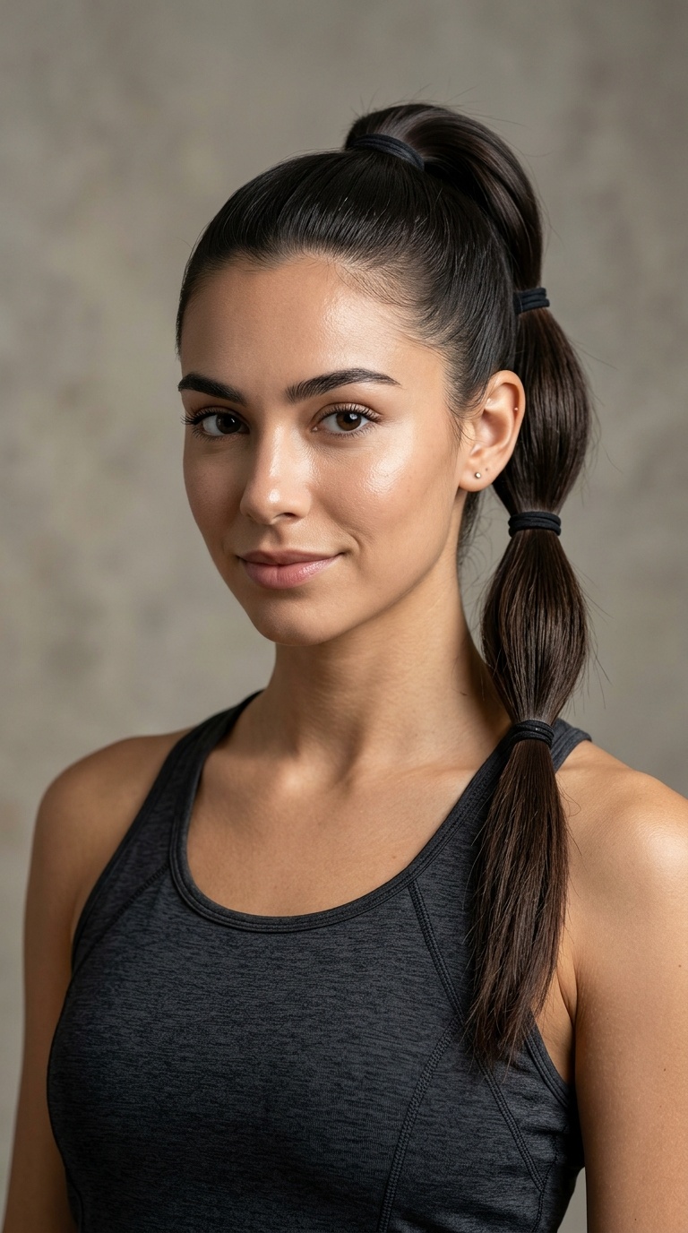 Triple Sectioned Ponytail