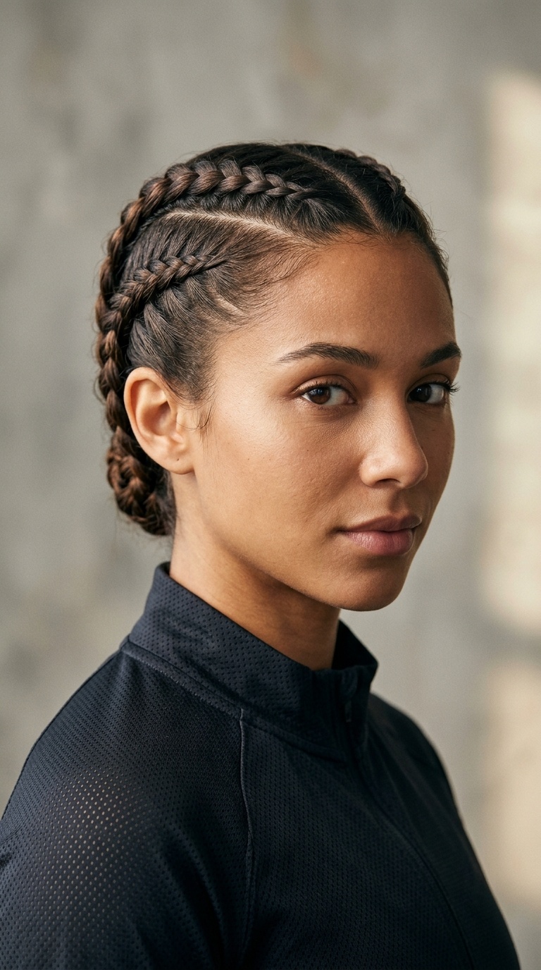 Triple Side-Row Braids