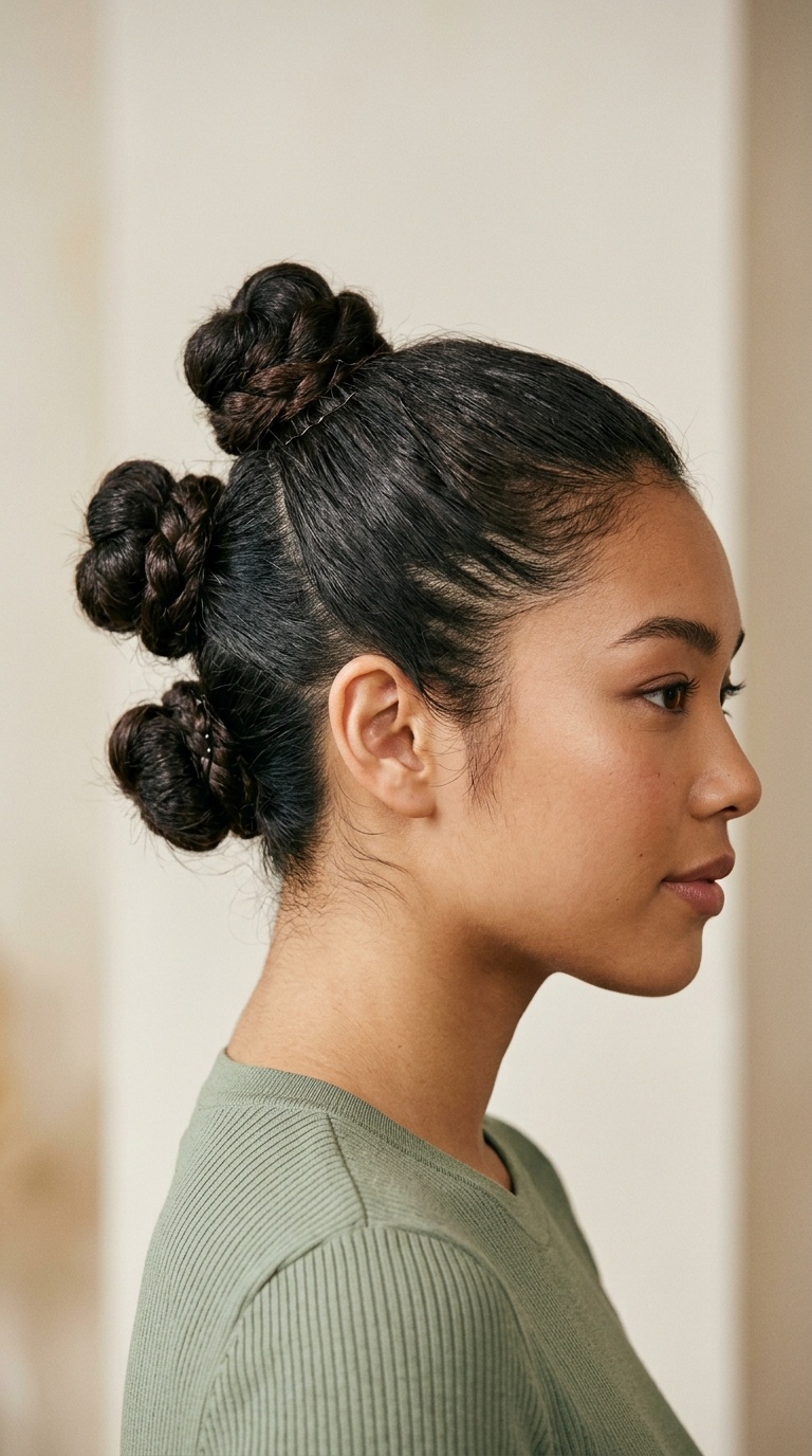 Triple Stacked Buns
