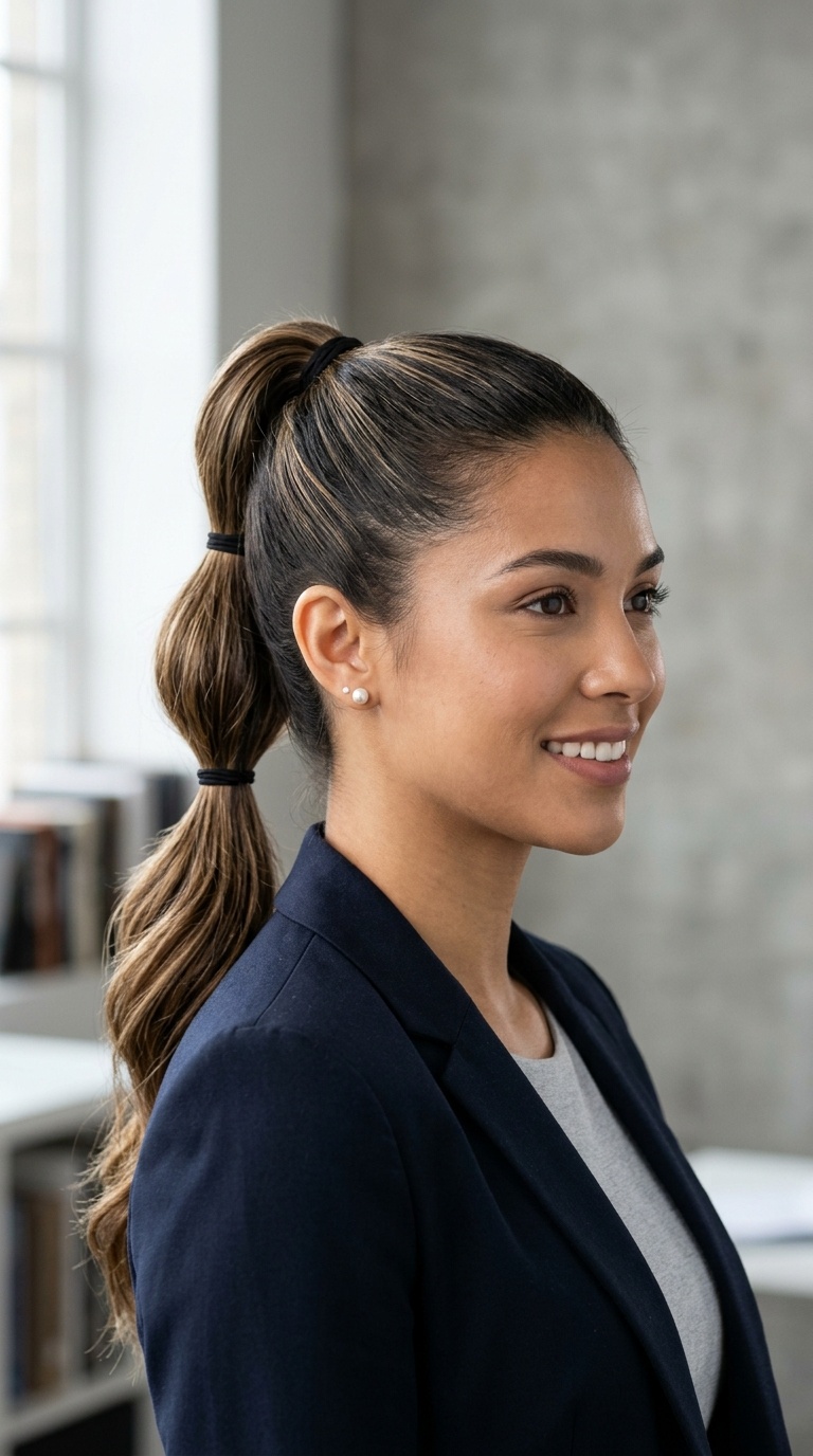 Triple Stacked Ponytail