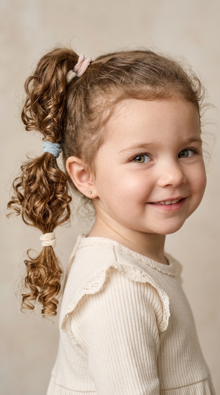 Triple Stacked Ponytails
