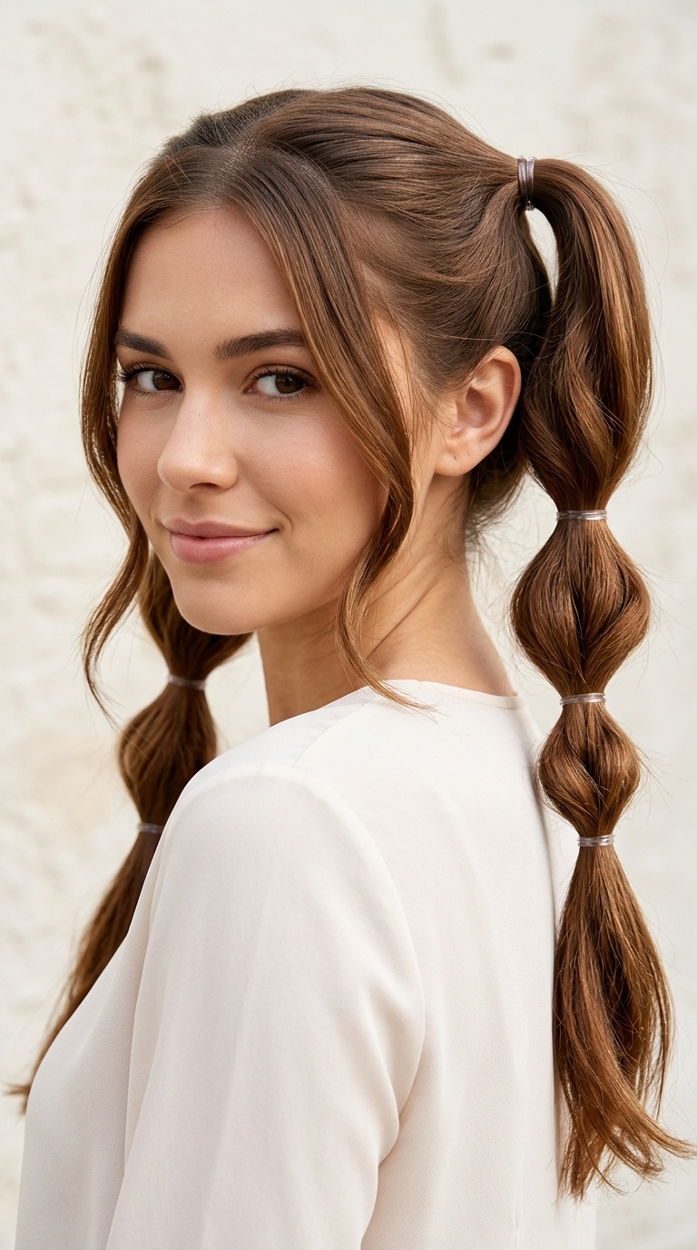 Triple Tucked Pigtails