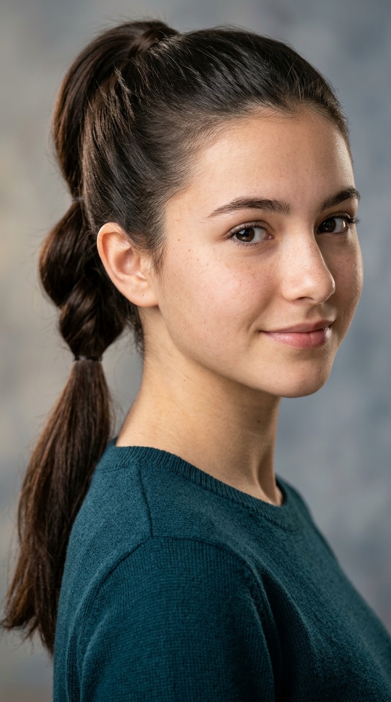 Triple Tucked Ponytail