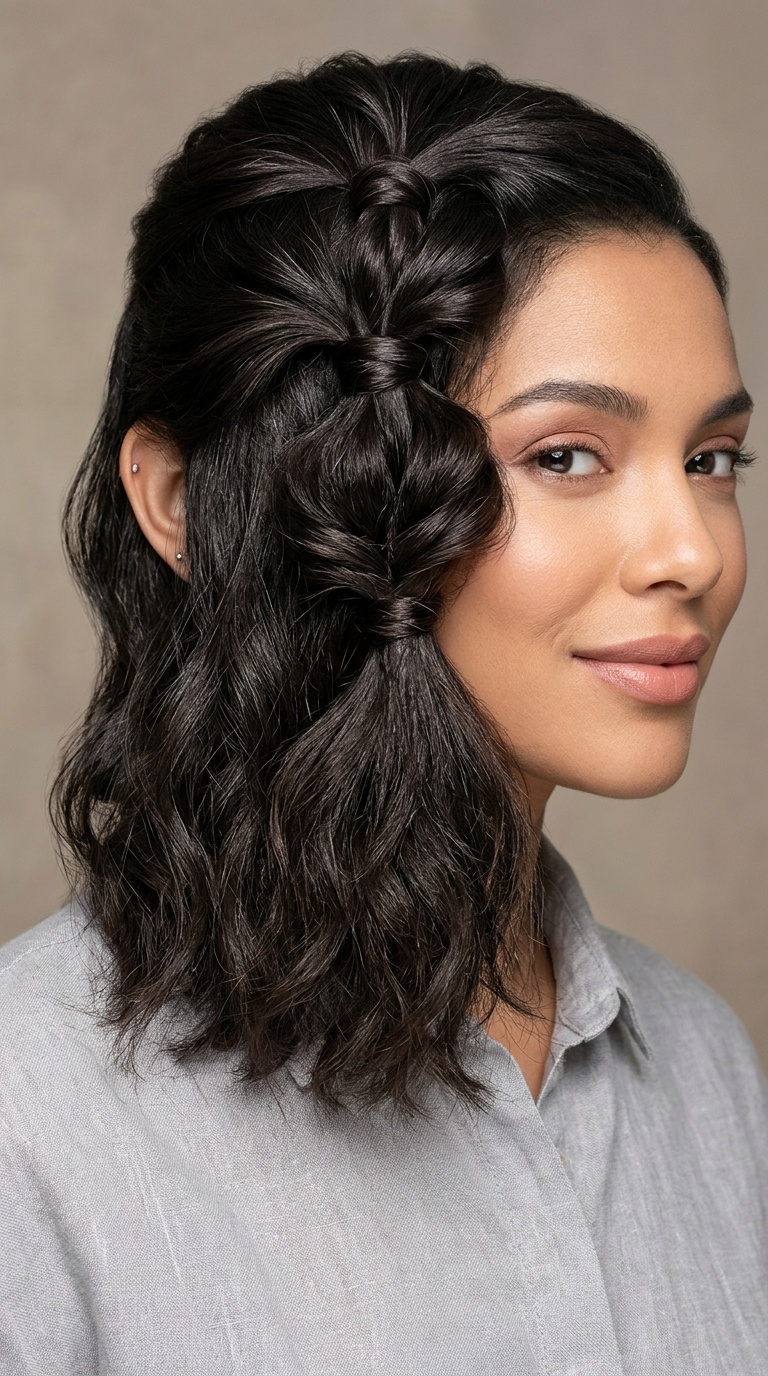Triple Tucked Ponytails
