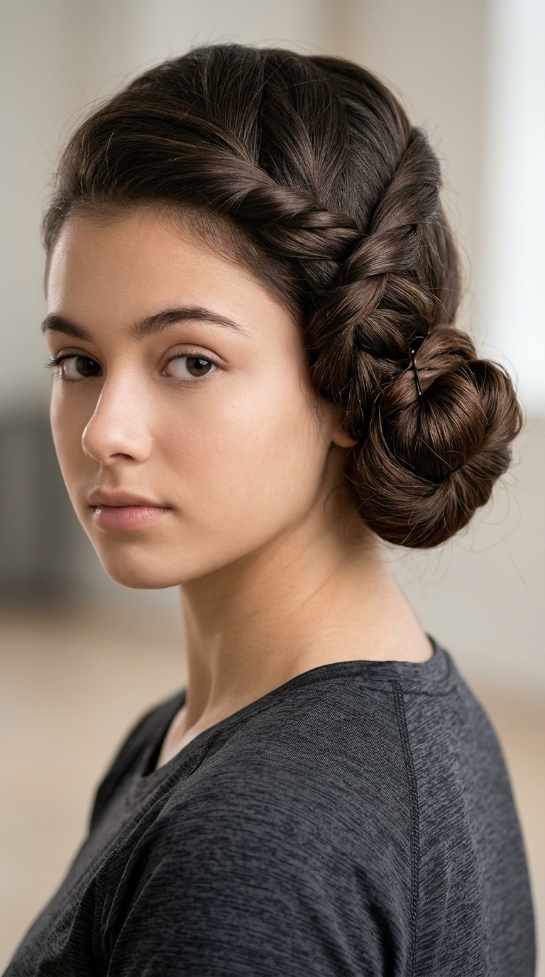 Triple Twist Low Bun