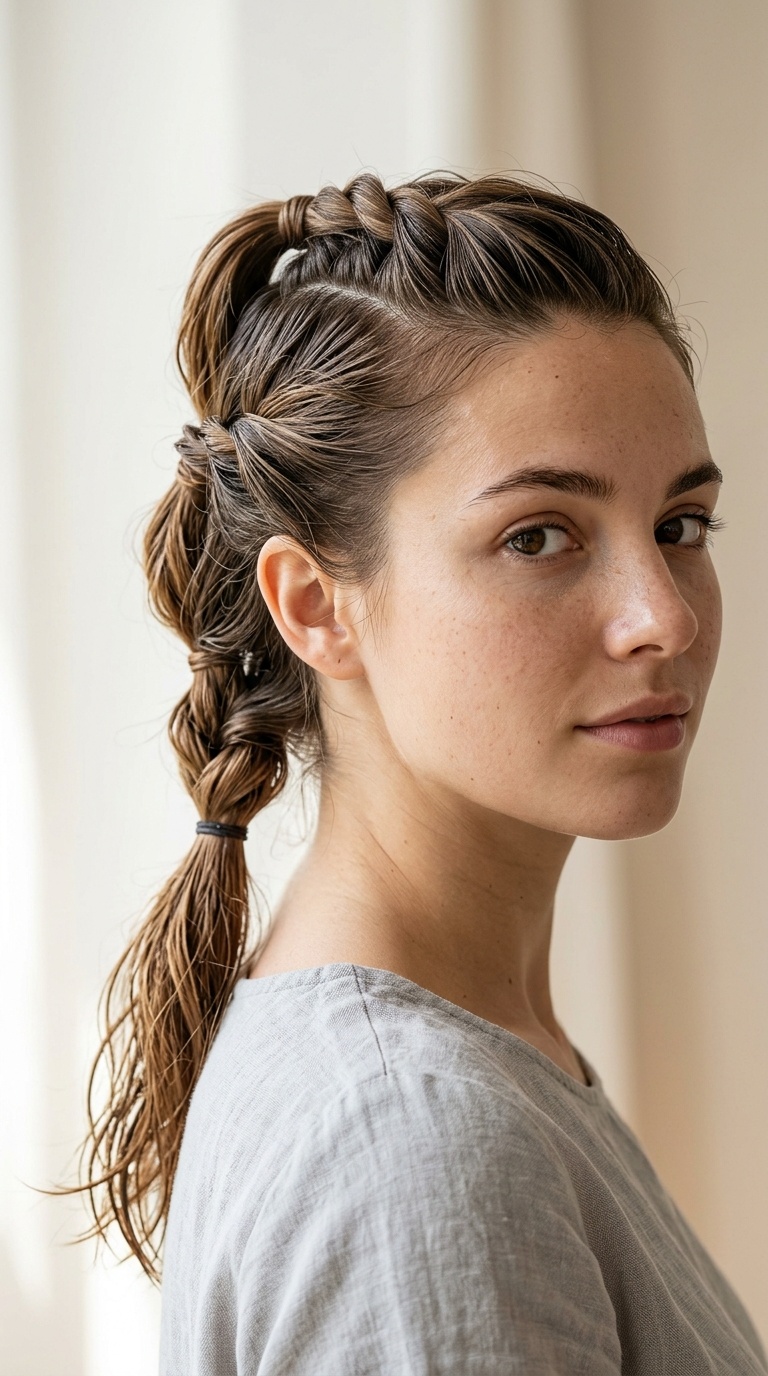 Triple Twisted Ponytail