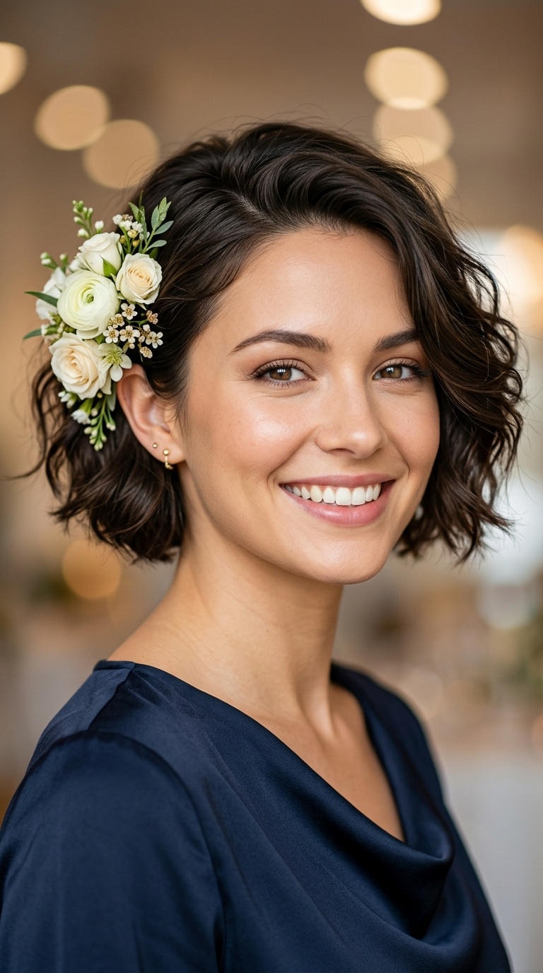 Tucked-Behind-Ear Floral Accent