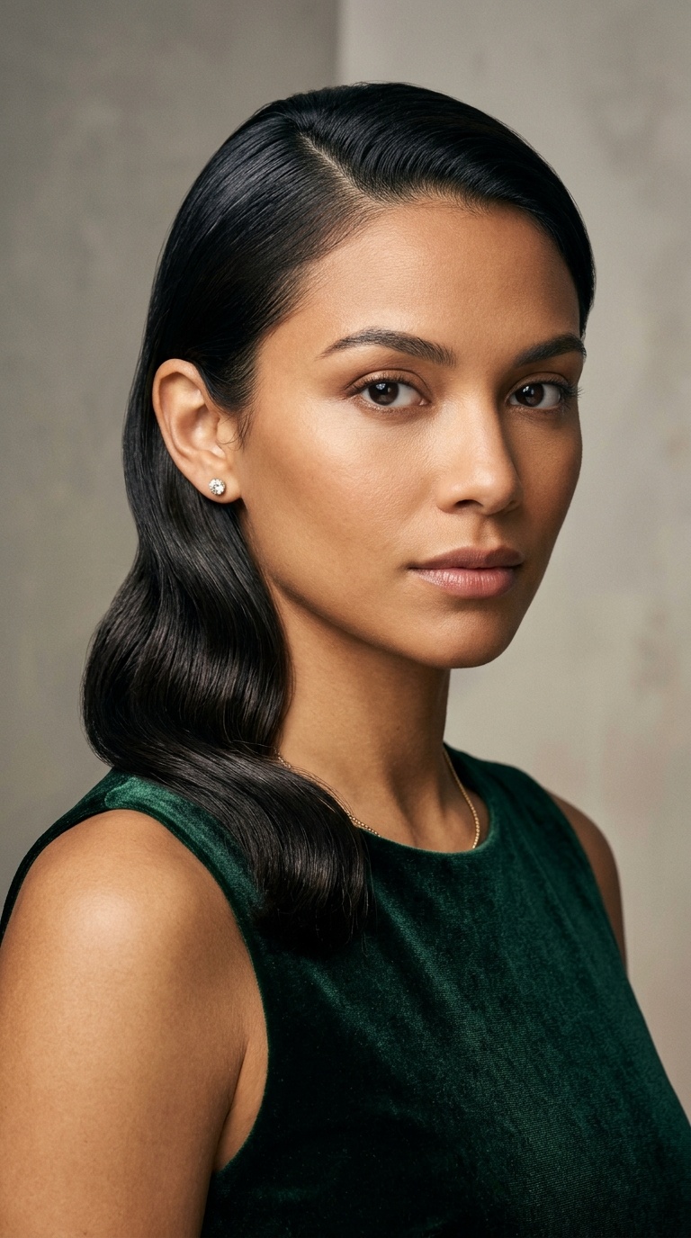 Tucked-Behind-Ear Sleek Sculpt