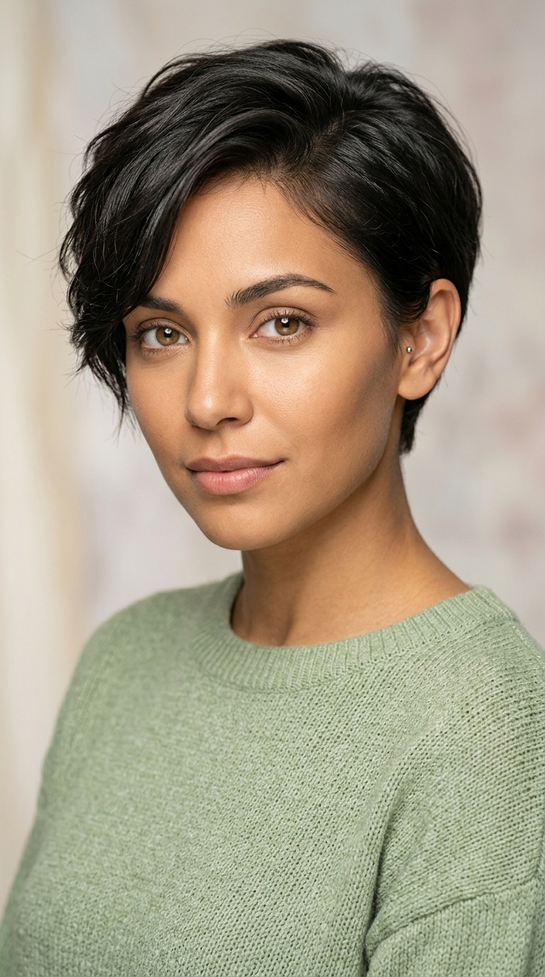 Tucked-Behind-the-Ear Pixie