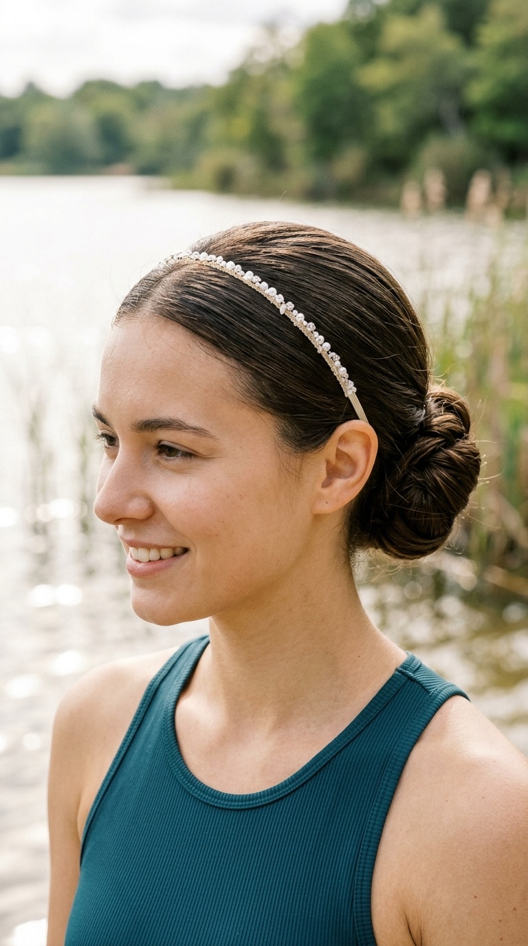 Tucked Chignon with Headband