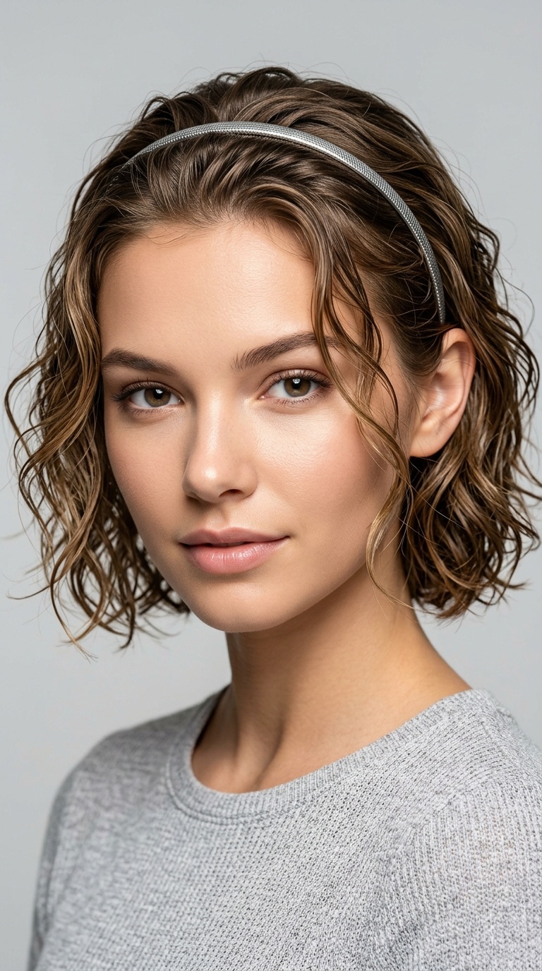 Tucked Headband Waves