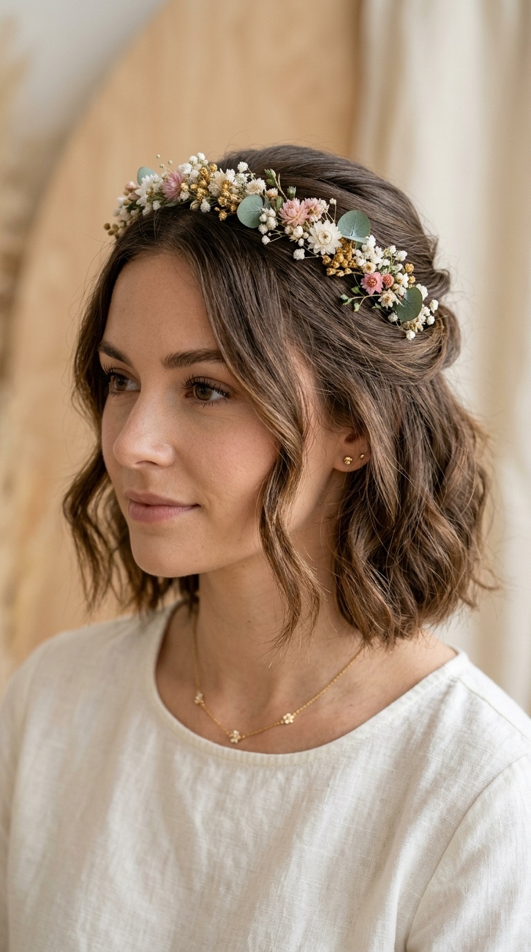 Tucked-In Floral Crown