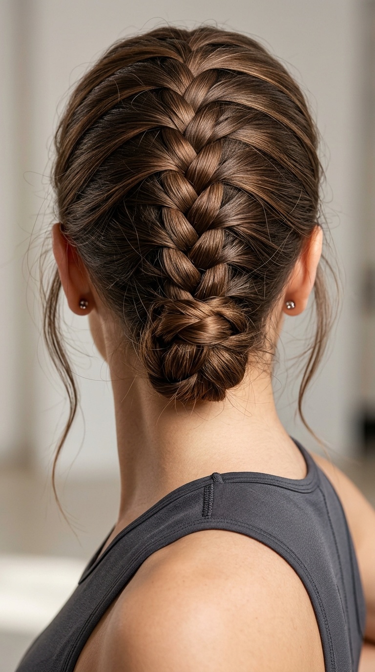 Tucked-In French Braid