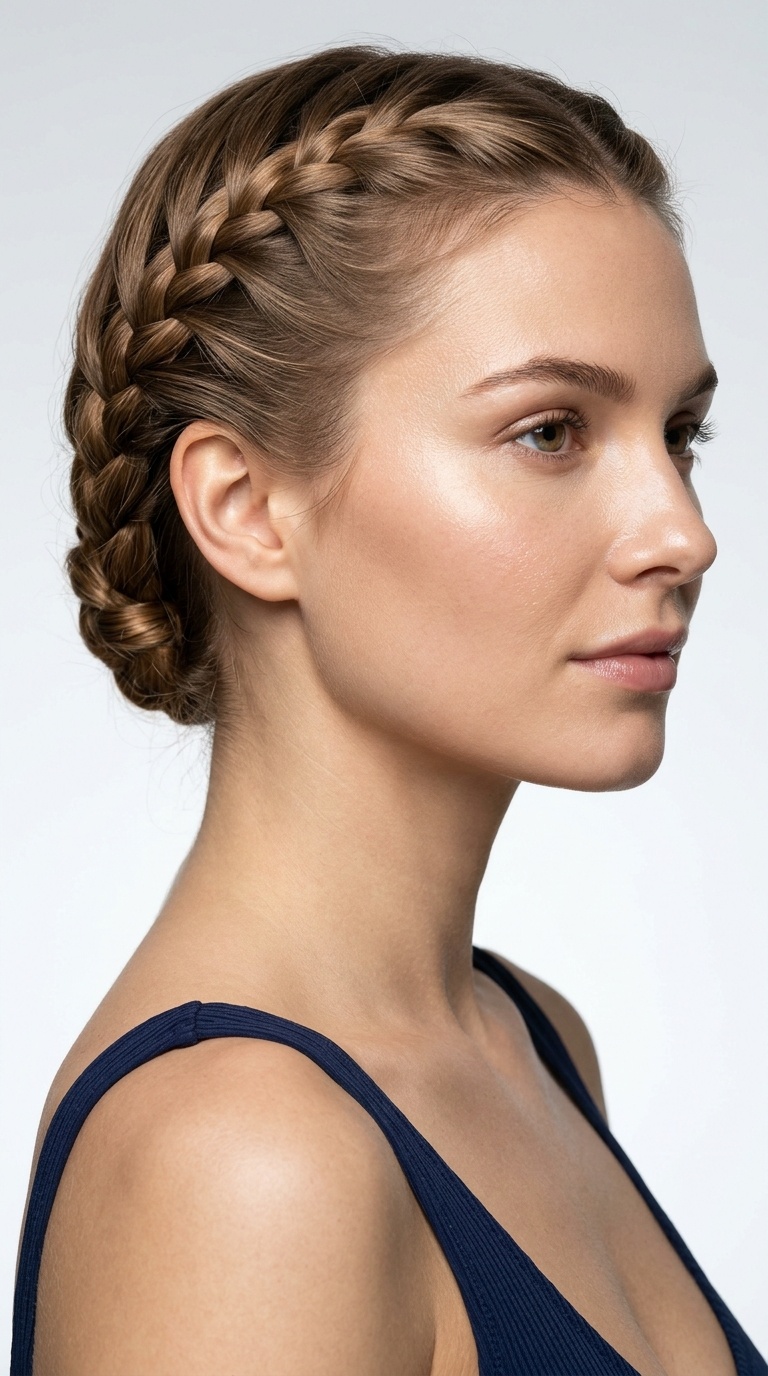 Tucked-In French Braid