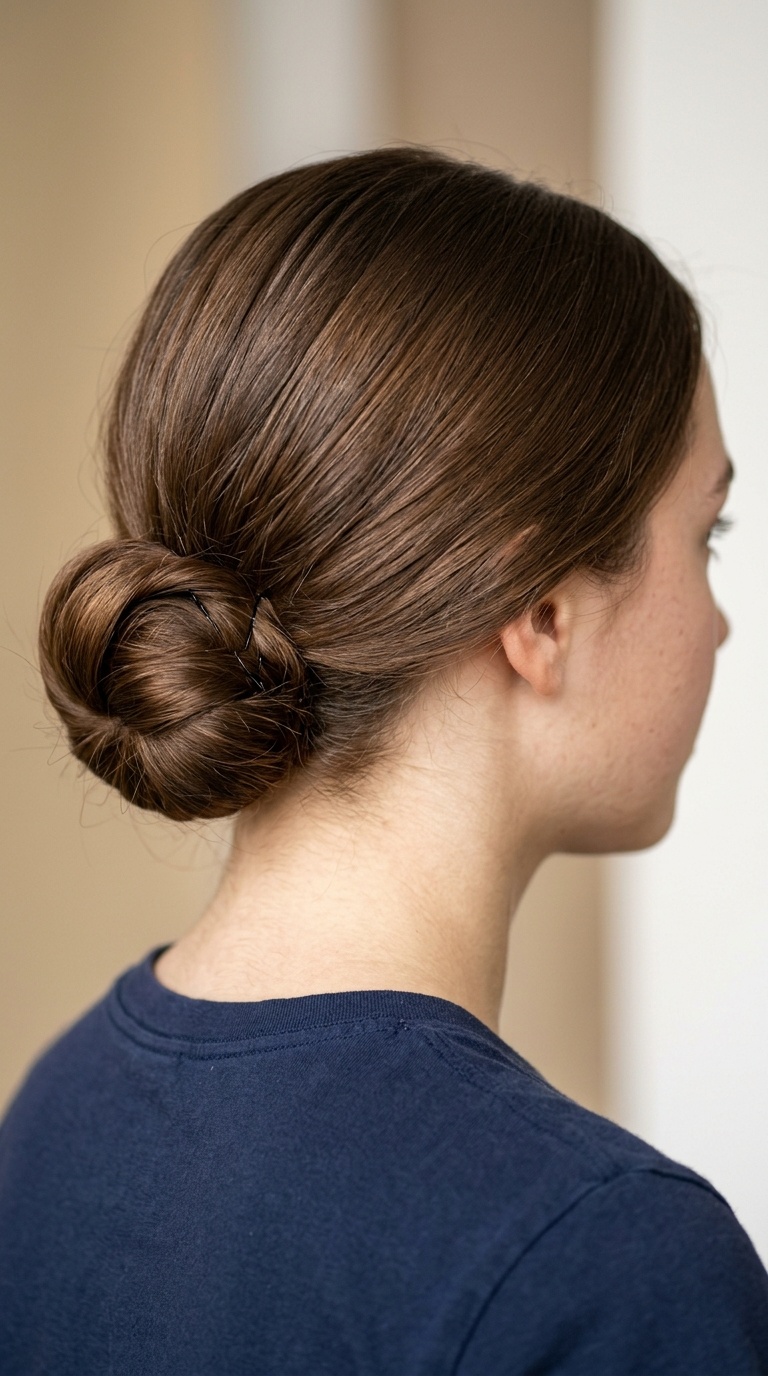 Tucked-In Low Bun