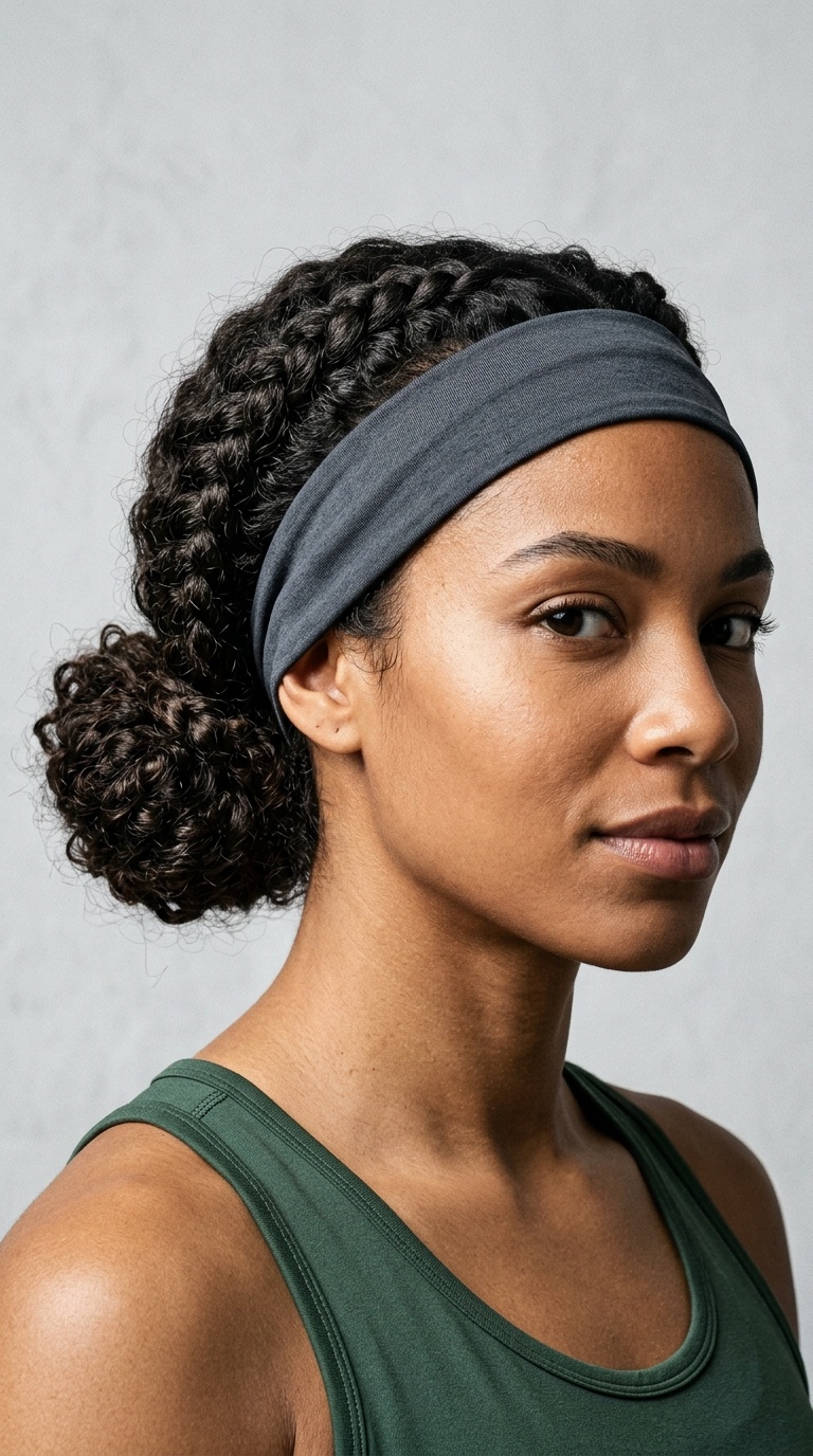 Tucked-Under Braided Bun