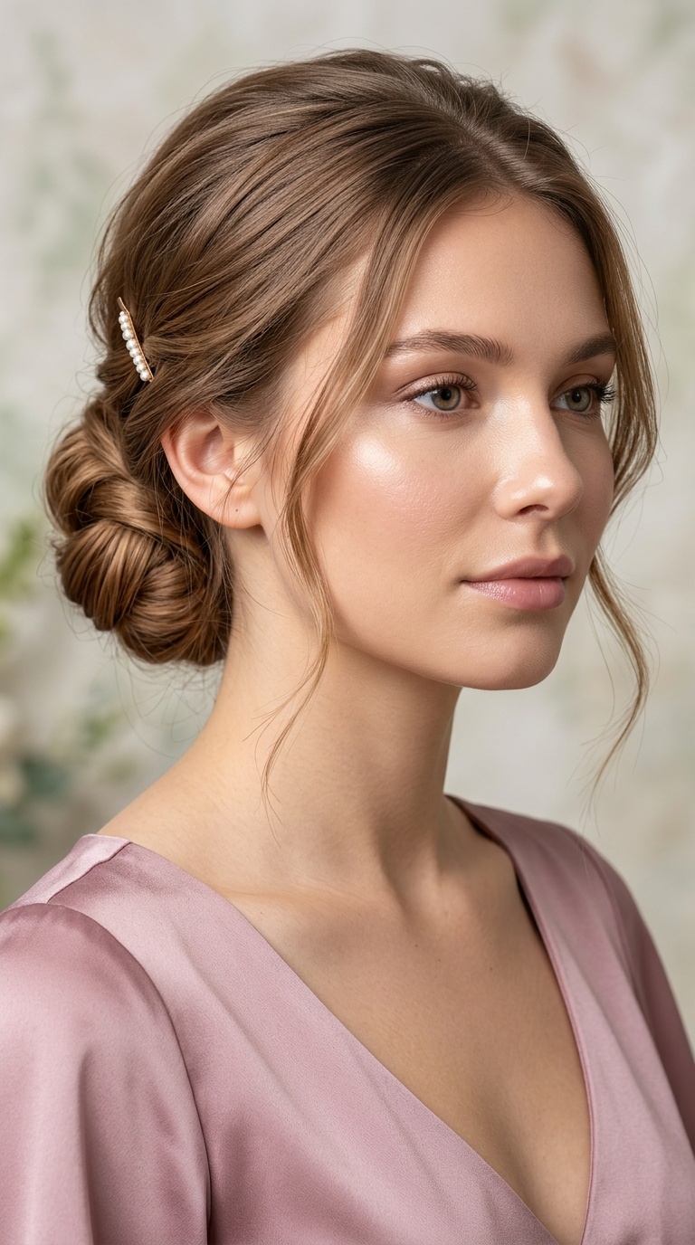 Tucked Under Chignon