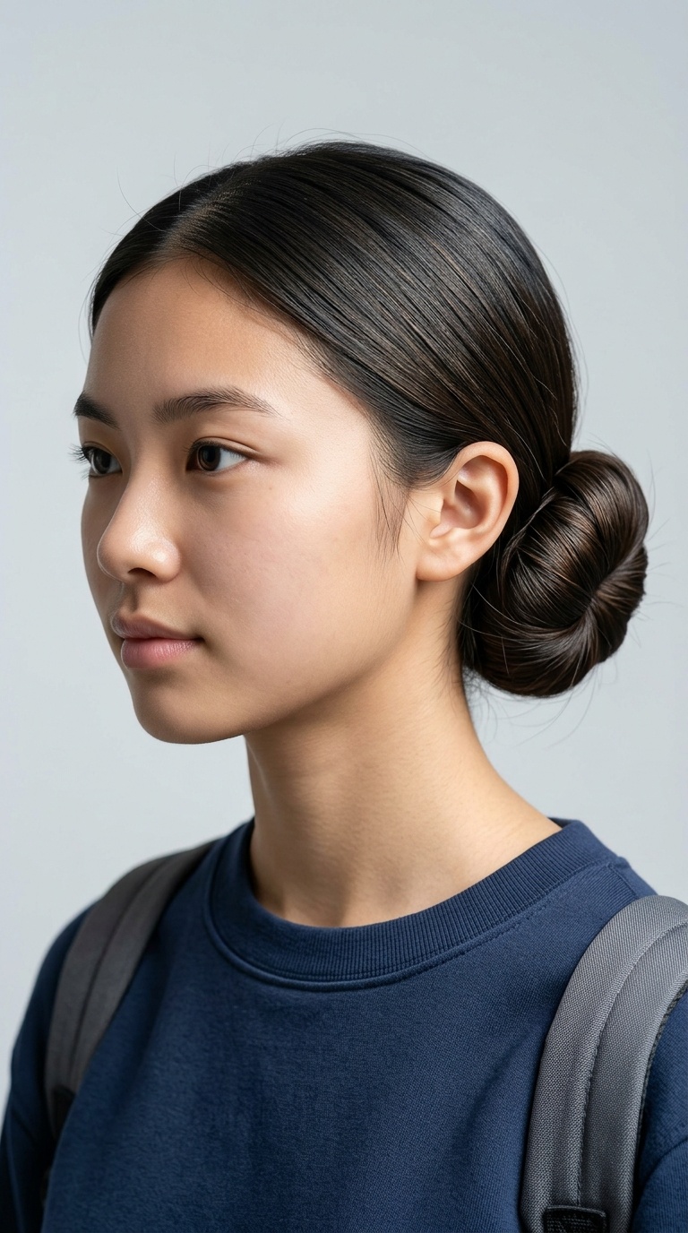Tucked-Under Low Bun