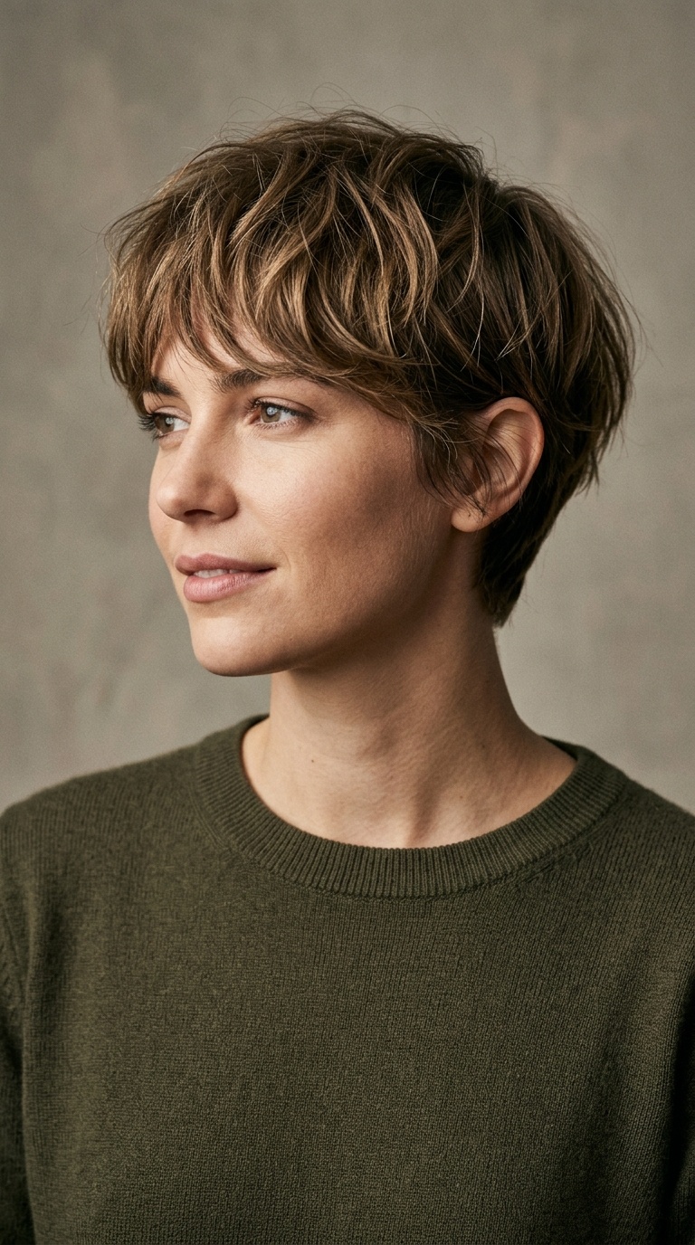 Tussled Ear-Length Bowl Cut