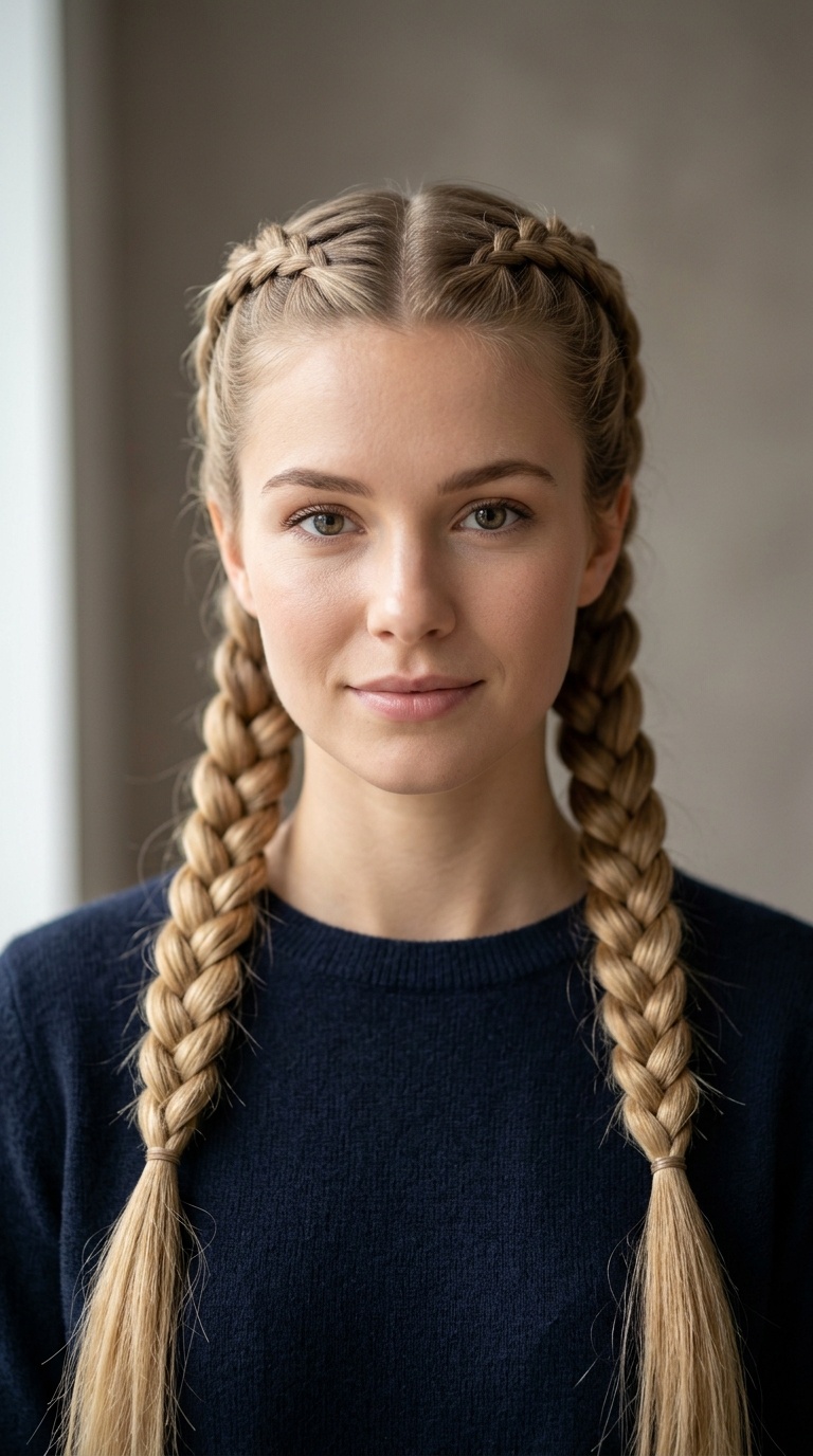 Twin Dutch Braids