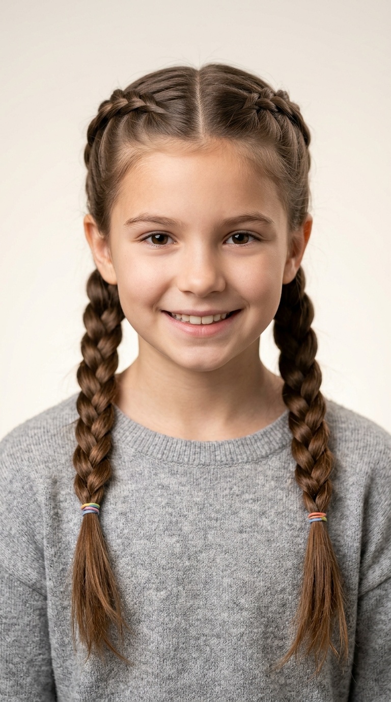 Twin French Braids