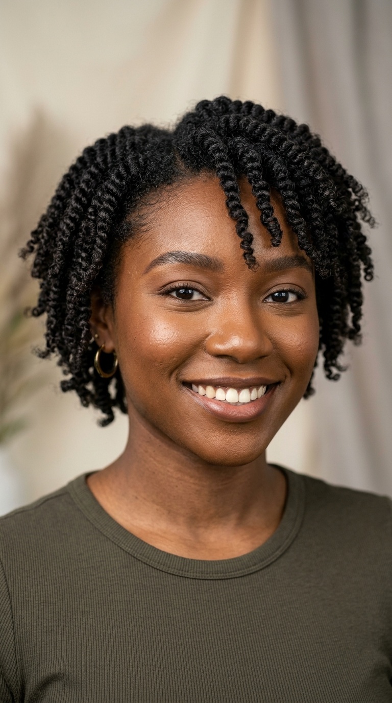 Twist-Out on Short Natural Hair