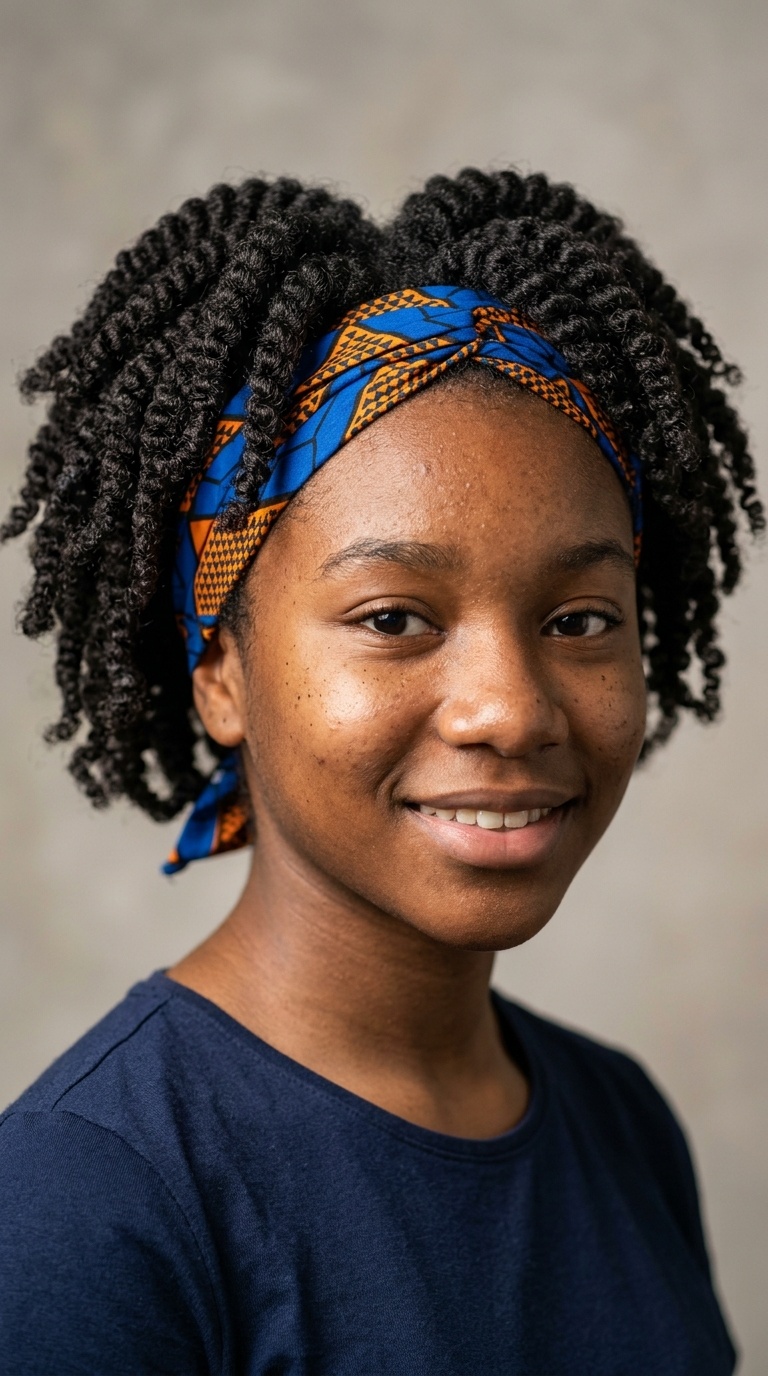 Twist-Out with a Headband
