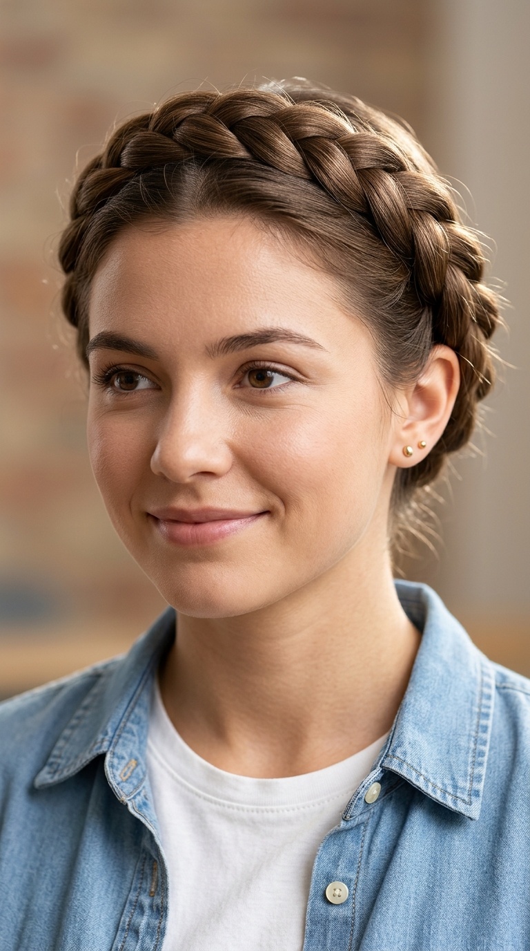 Twisted Crown Braid