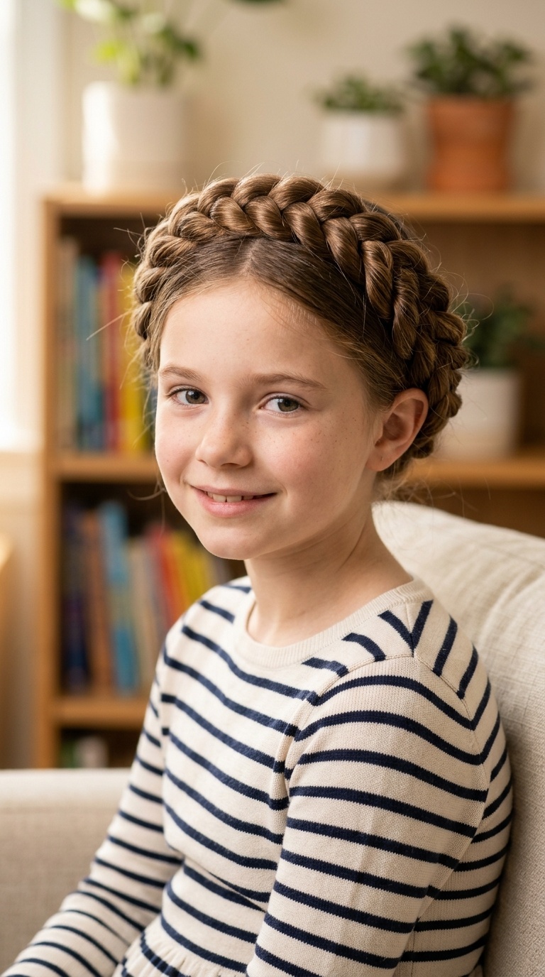 Twisted Crown Braid