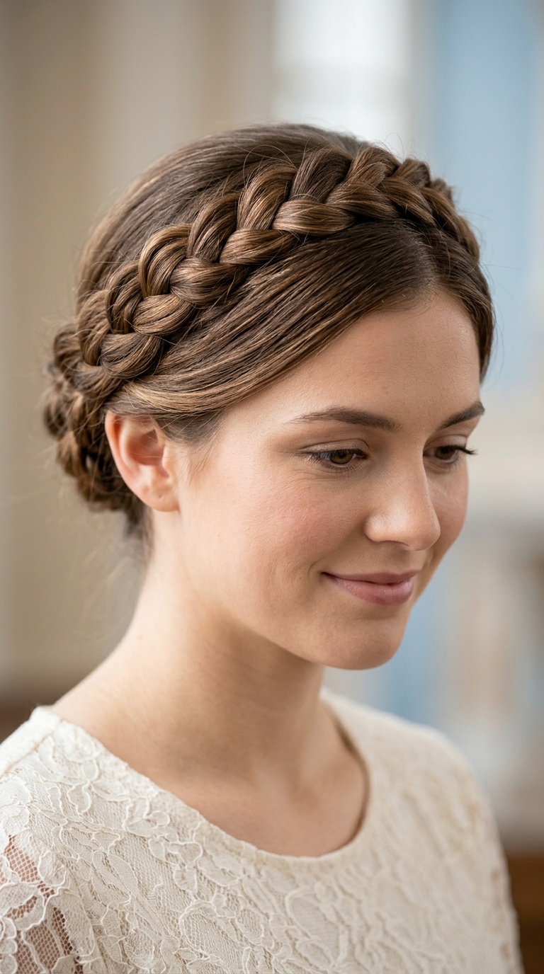 Twisted Crown Braid