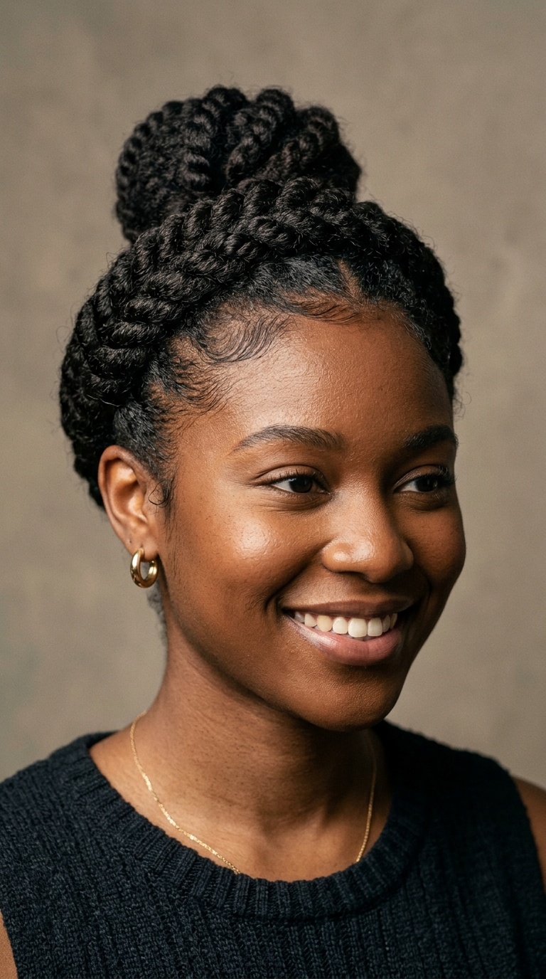 Twisted Crown Bun