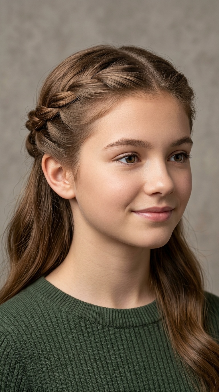 Twisted Crown Half-Up