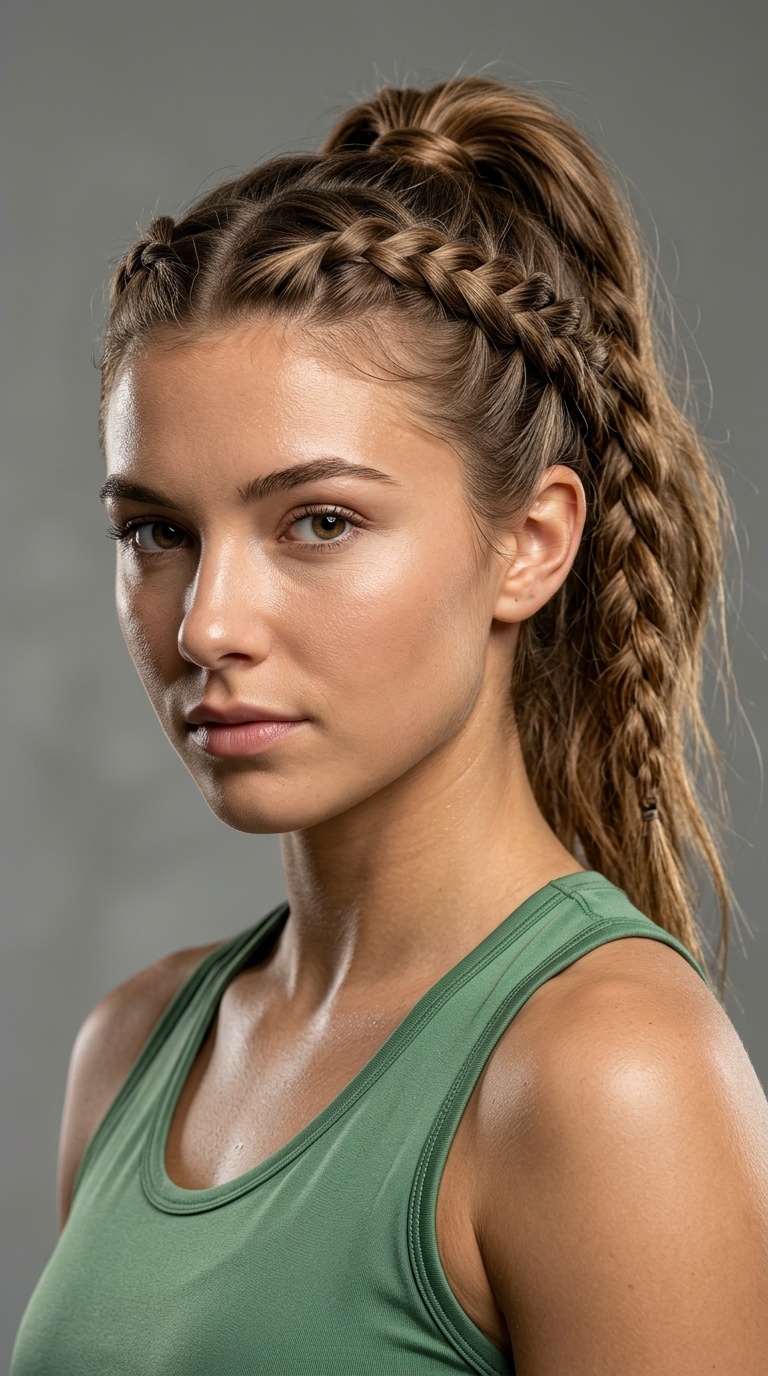 Twisted Crown Ponytail