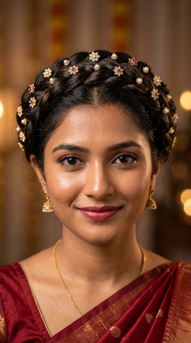 Twisted Crown with Decorative Pins