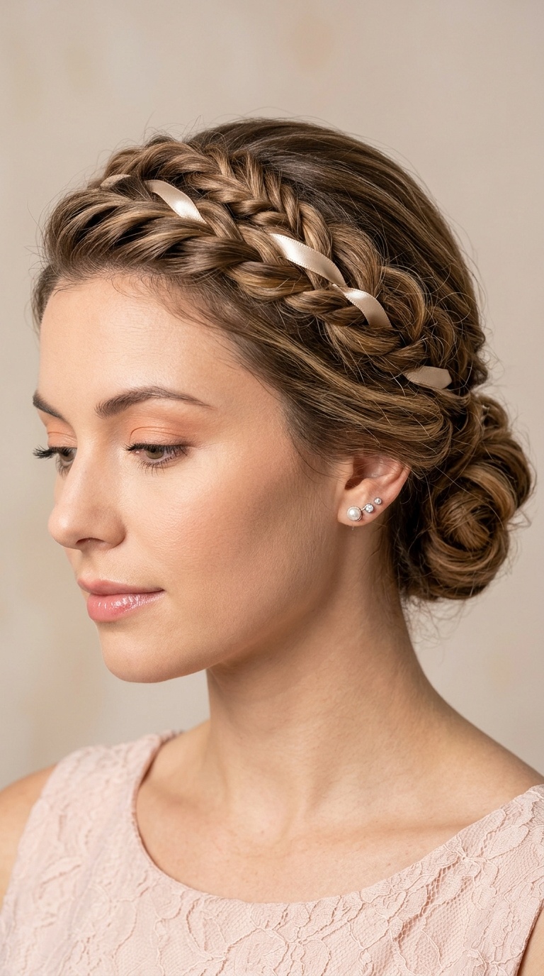 Twisted Crown with Ribbon