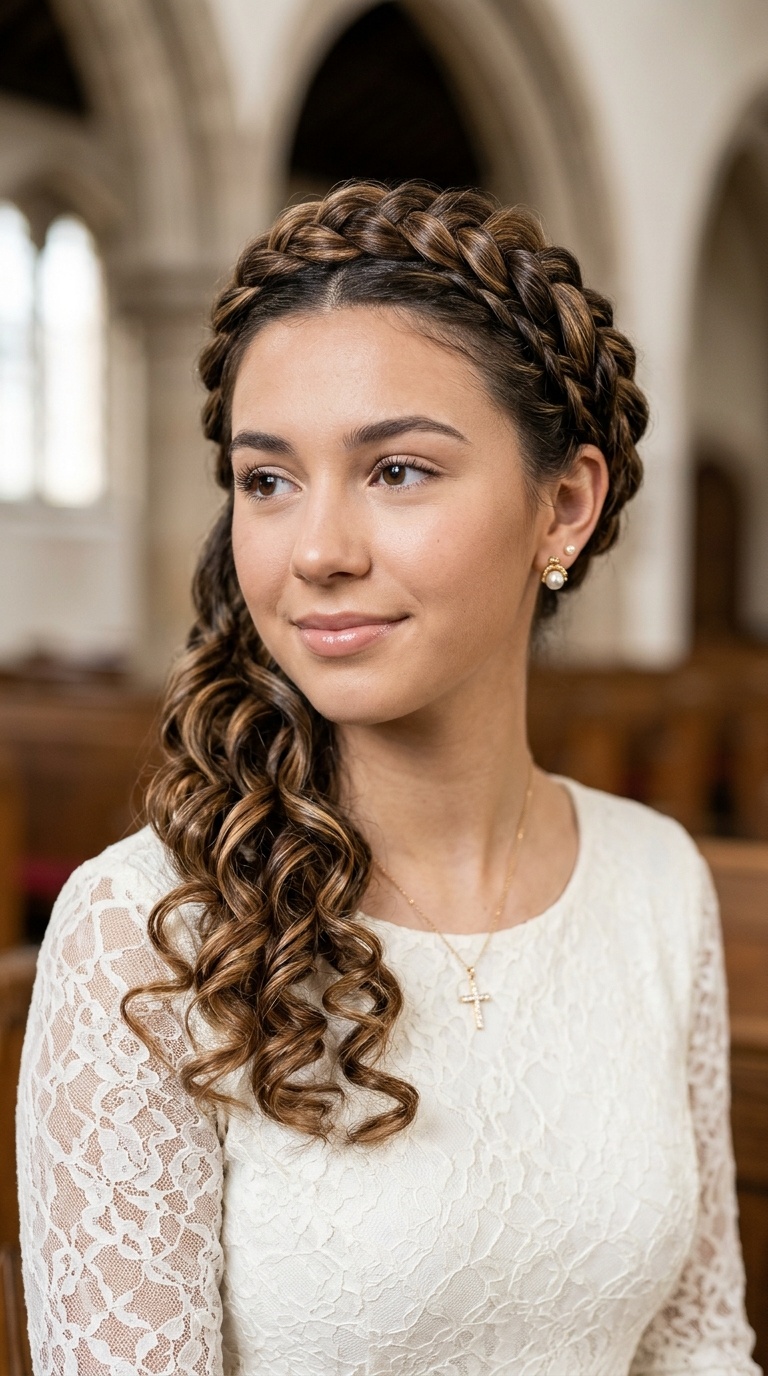 Twisted Crown with Spiraled Ends