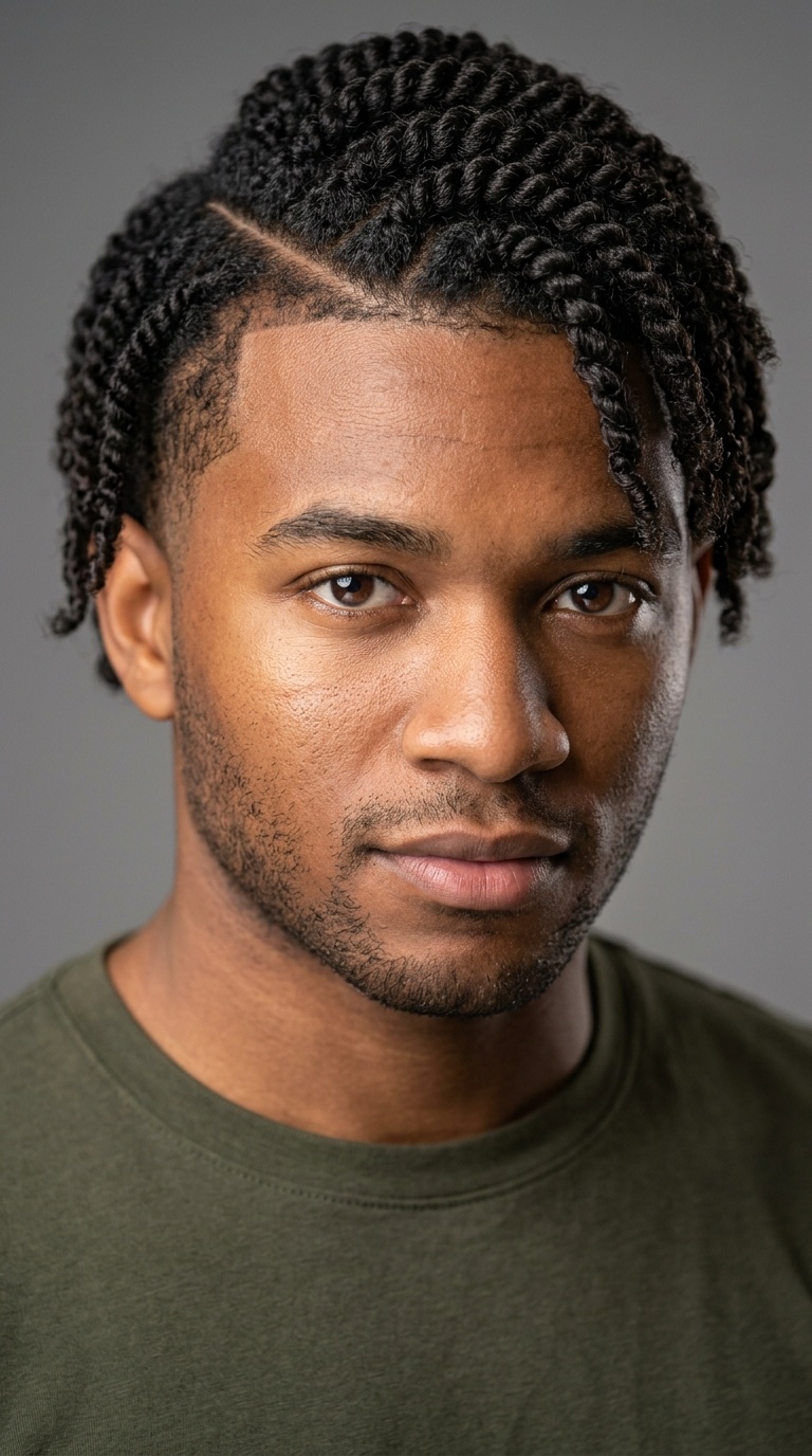 Twisted Curls with Hard Part