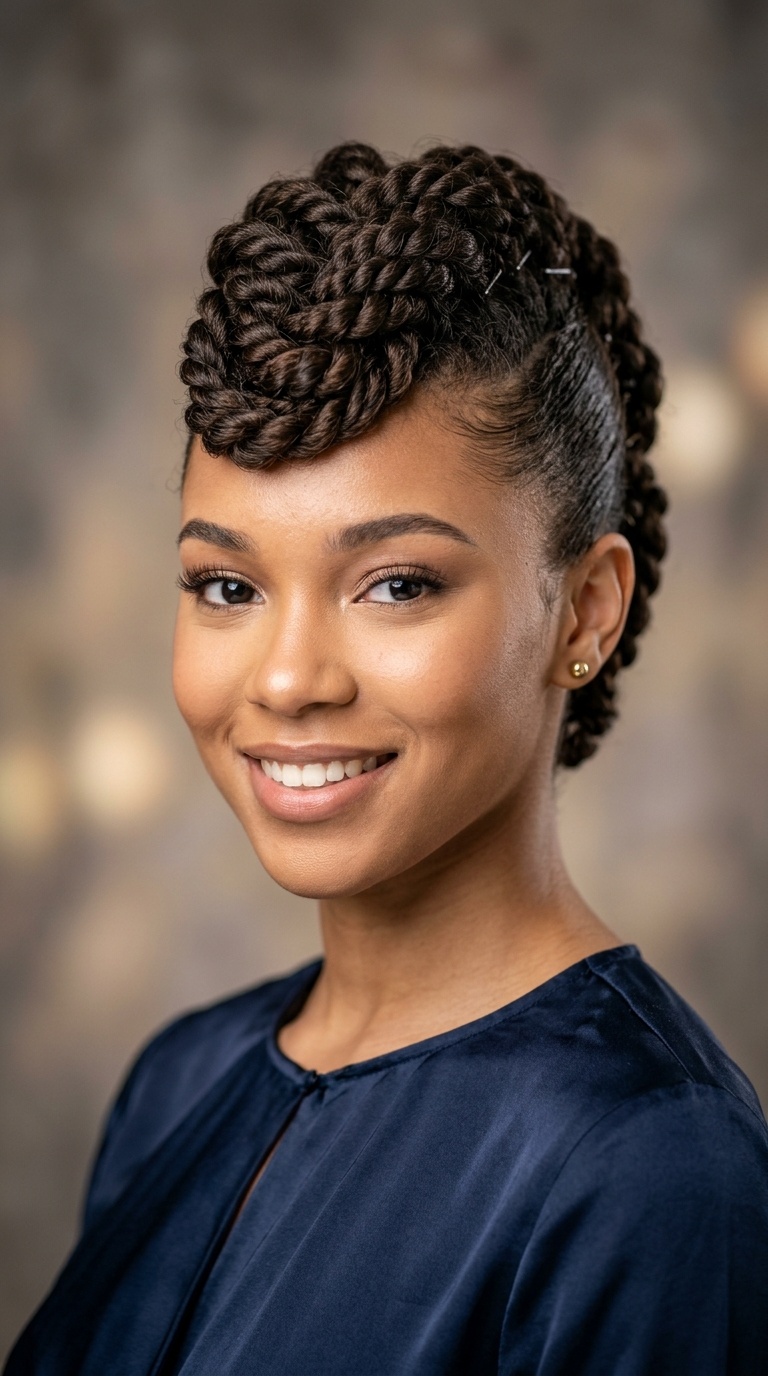 Twisted Faux Hawk