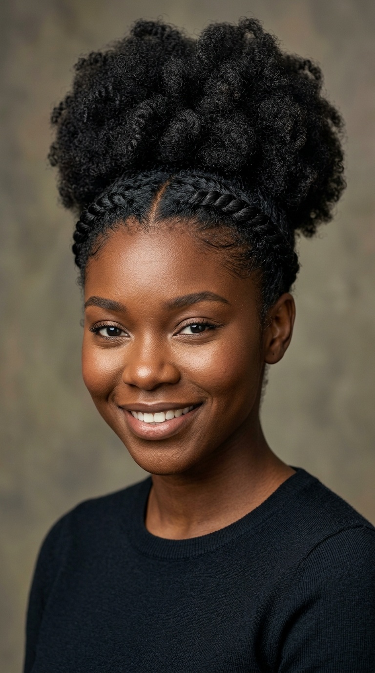 Twisted Front High Puff