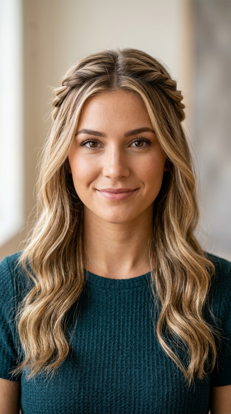 Twisted Half-Up Crown