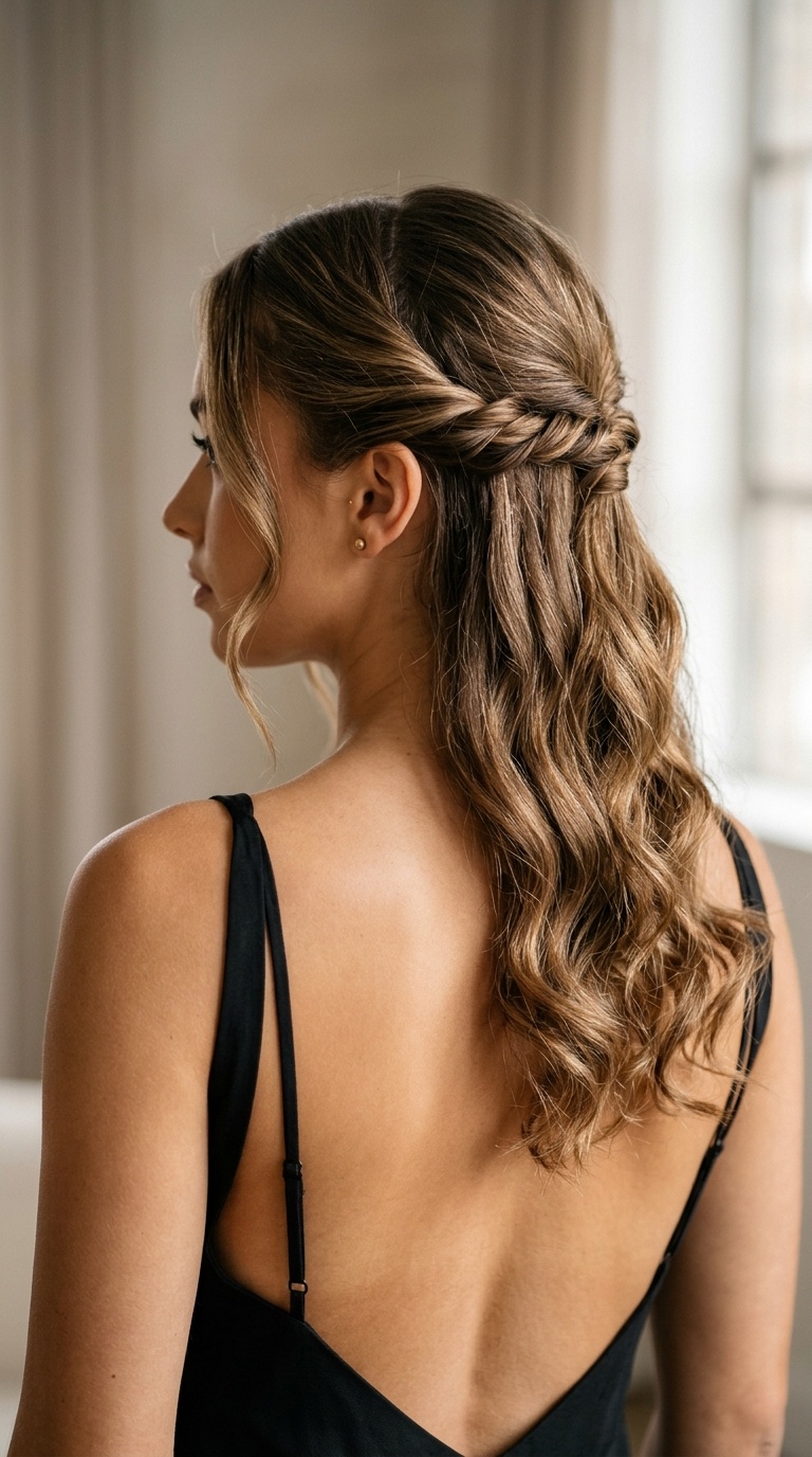 Twisted Half-Up, Half-Down